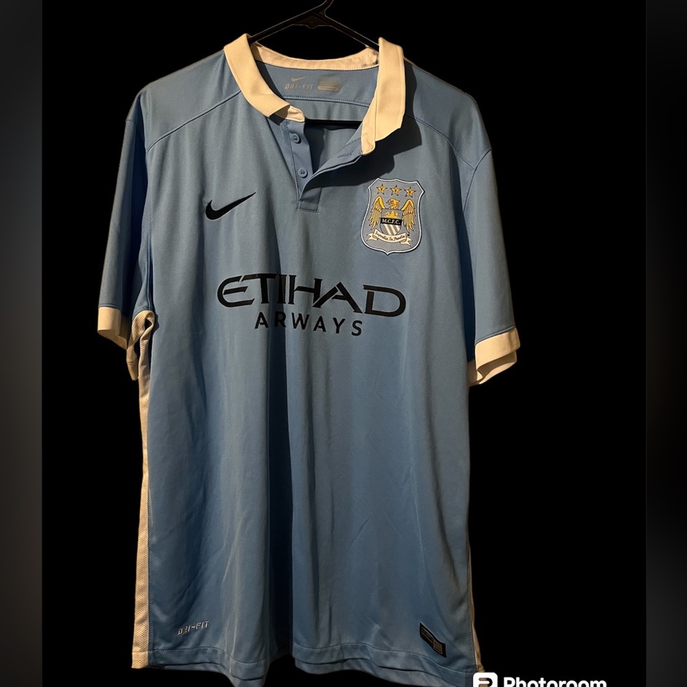 Nike Manchester City F.C. 2015 Home Soccer Jersey